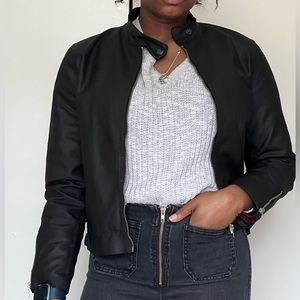 Rare Doc Martens Black Motorcycle Jacket; size S